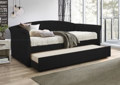 5456 Mason Black Linen - Daybed with Trundle