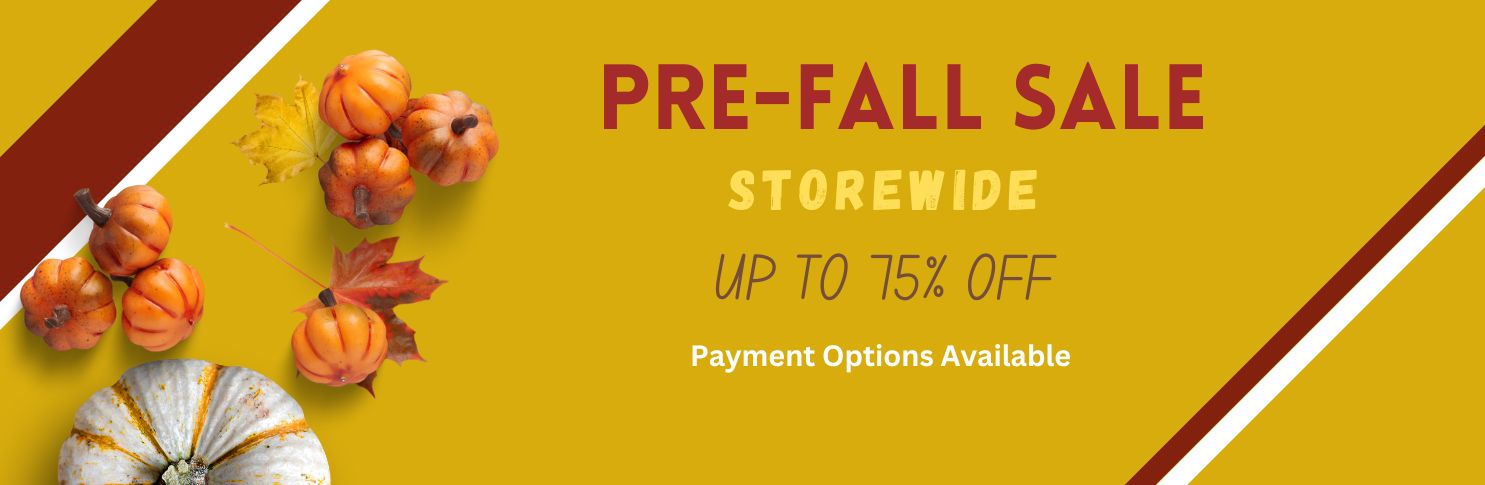 Huge Pre-Fall Sale. Payment Options Too !